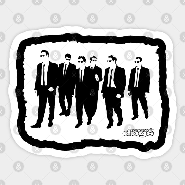 Reservoir dogs Sticker by SirTeealot